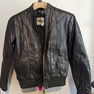Wilson women's leather bomber jacket size 34